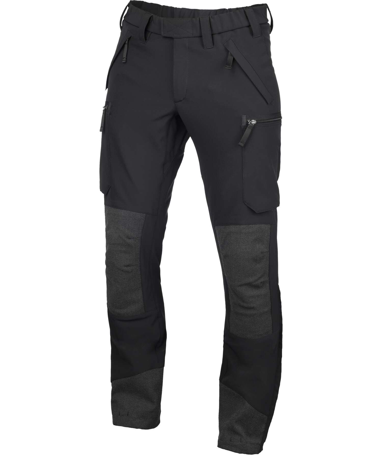 SLIM FIT PANTS WITH LEG ZIPPERS